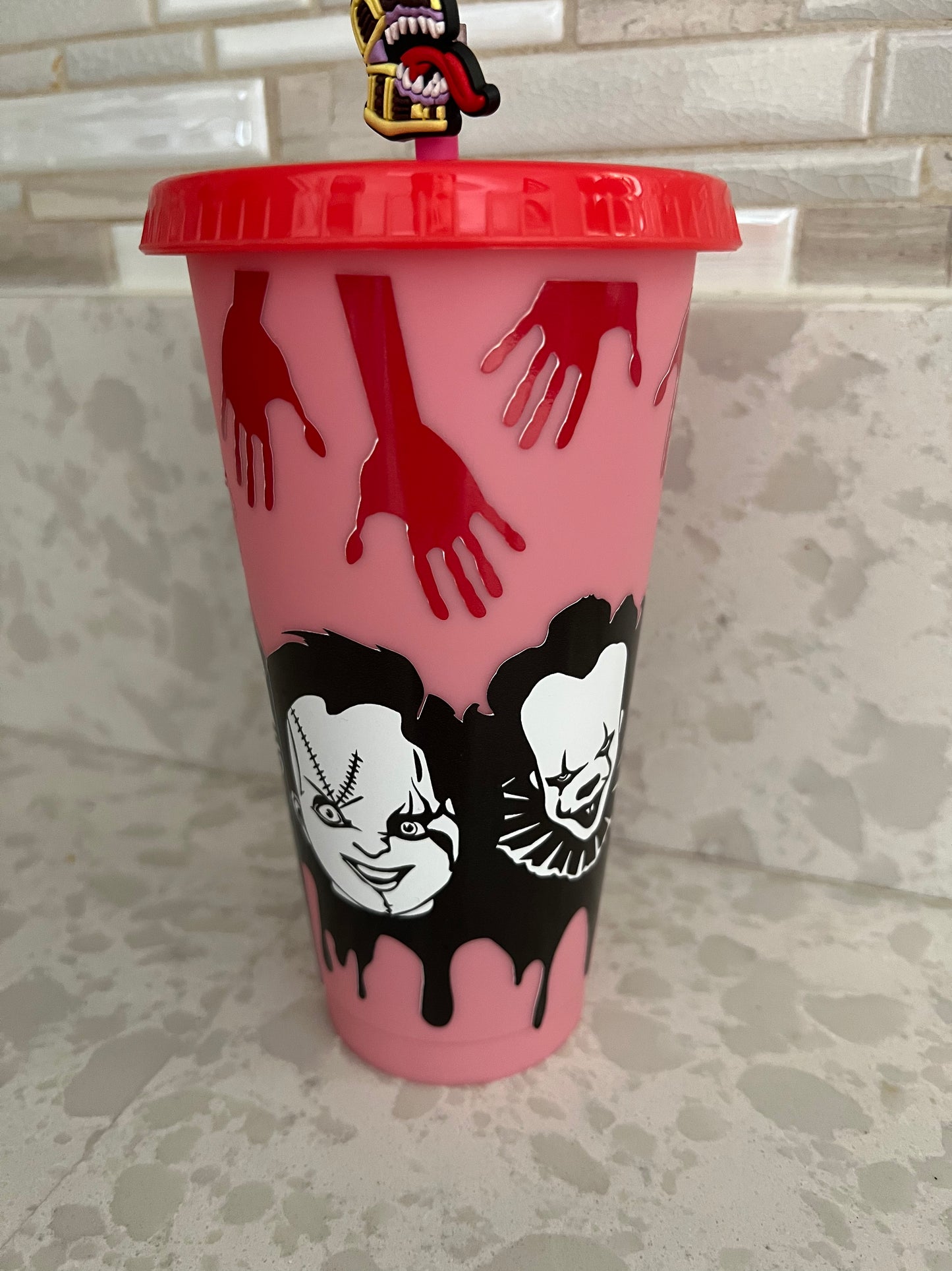 Halloween Scary Red Cup